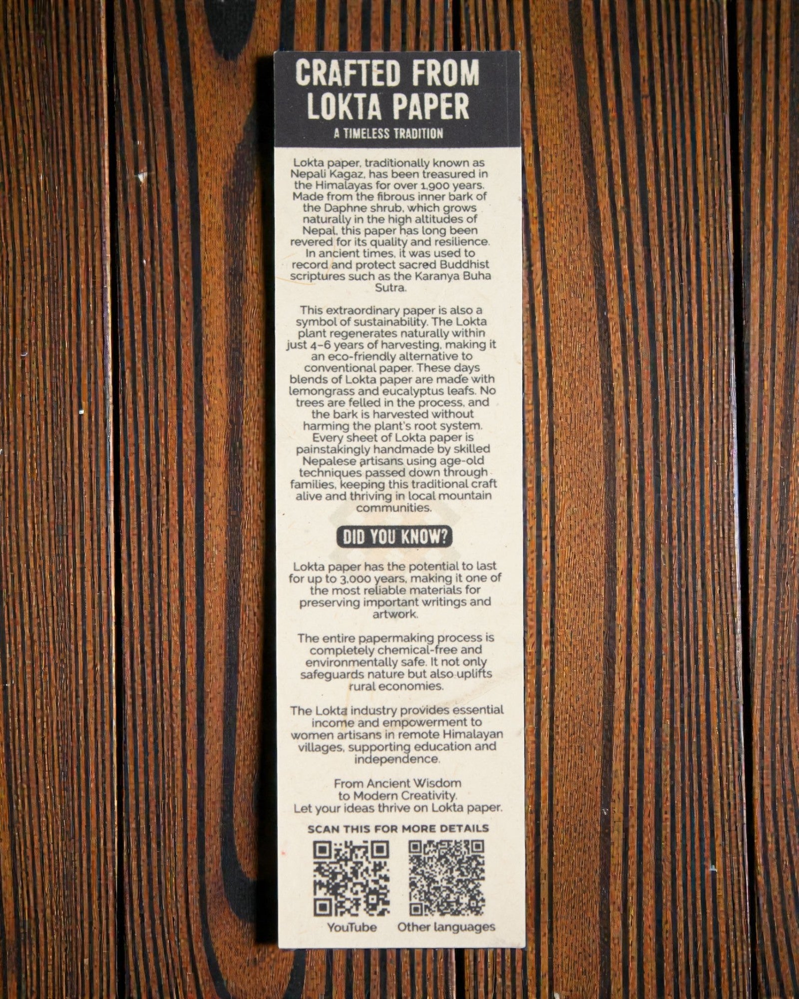 Armonia delle piastrelle colorate – taccuino Lokta medio con motivo di mini piastrelle 15 × 12 cm, 45 fogli