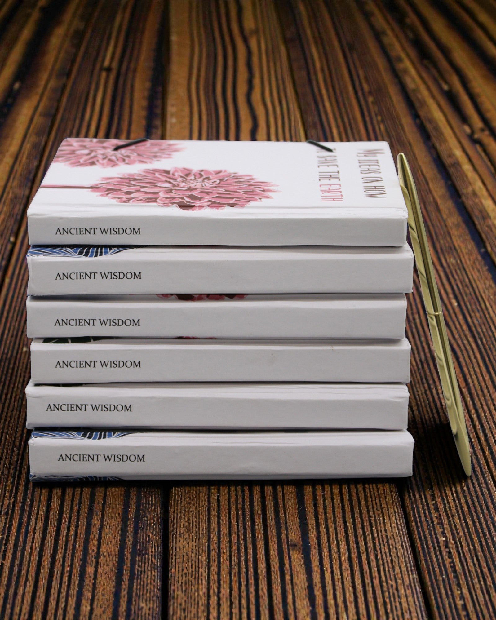 Flowers Together – piccolo taccuino con cinghia ed bottone in cocco 18 × 12,5 cm, 200 pagine