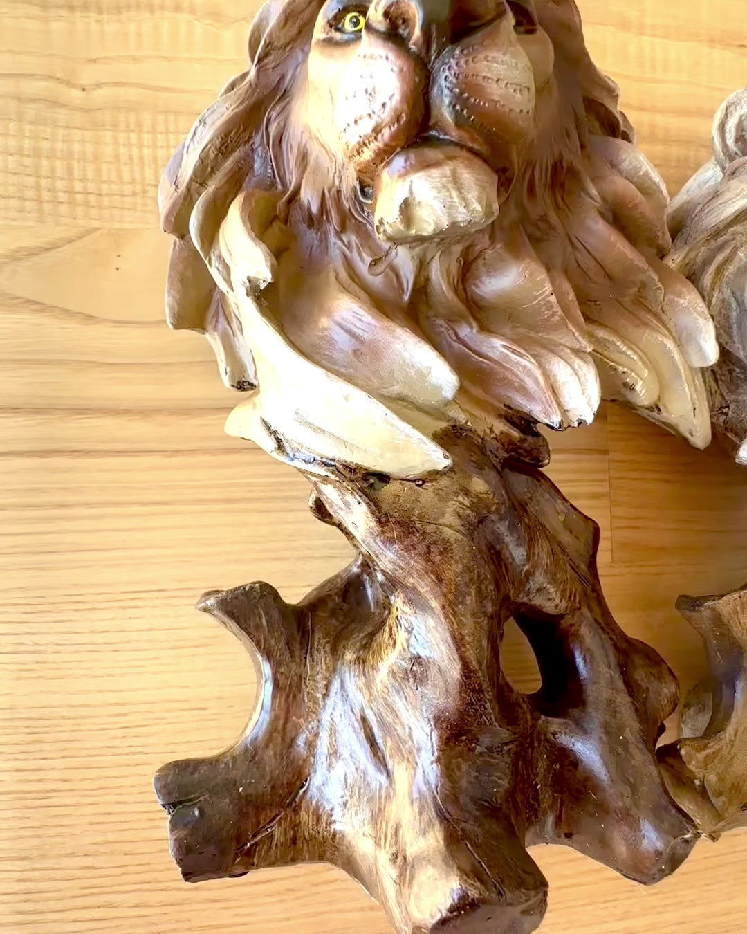 Statua di Leone in Resina, 28 cm di altezza, con opzione di incisione per regalo