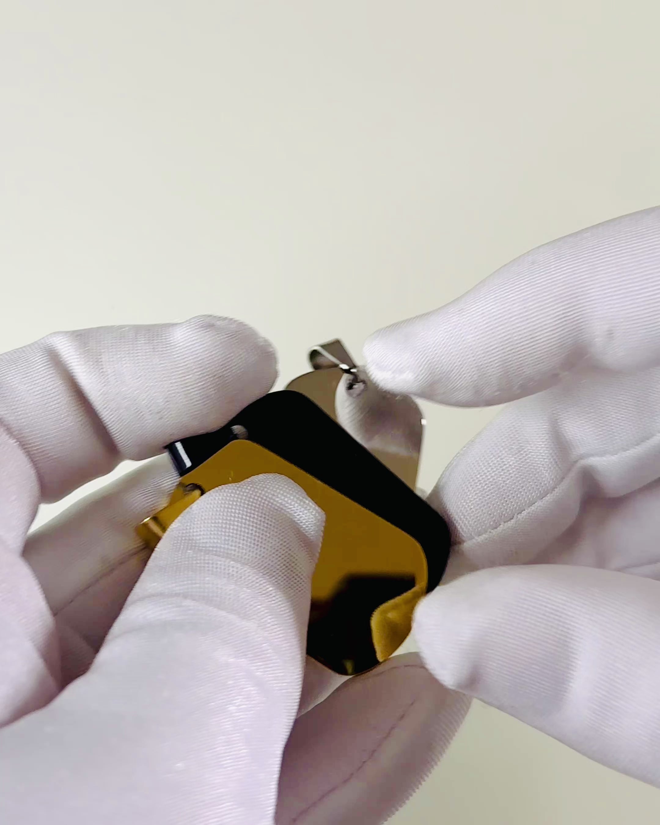 Ciondolo Militare con Incisione - Stile Retrò in Vari Colori