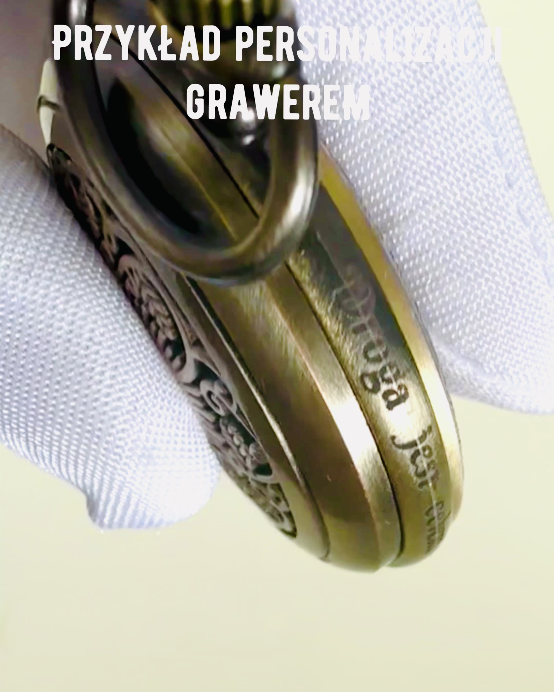 Bussola da Navigazione in Stile Vintage con Motivo Trafitto – colore marrone-oro