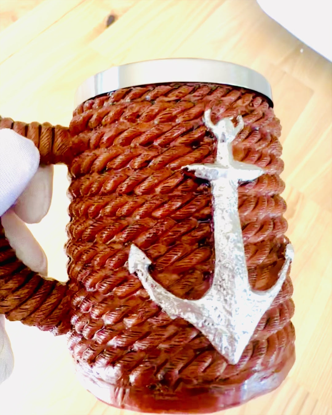 Boccale "Morski Skarb" in Acciaio Inossidabile, possibilità di personalizzazione con incisione per regalo