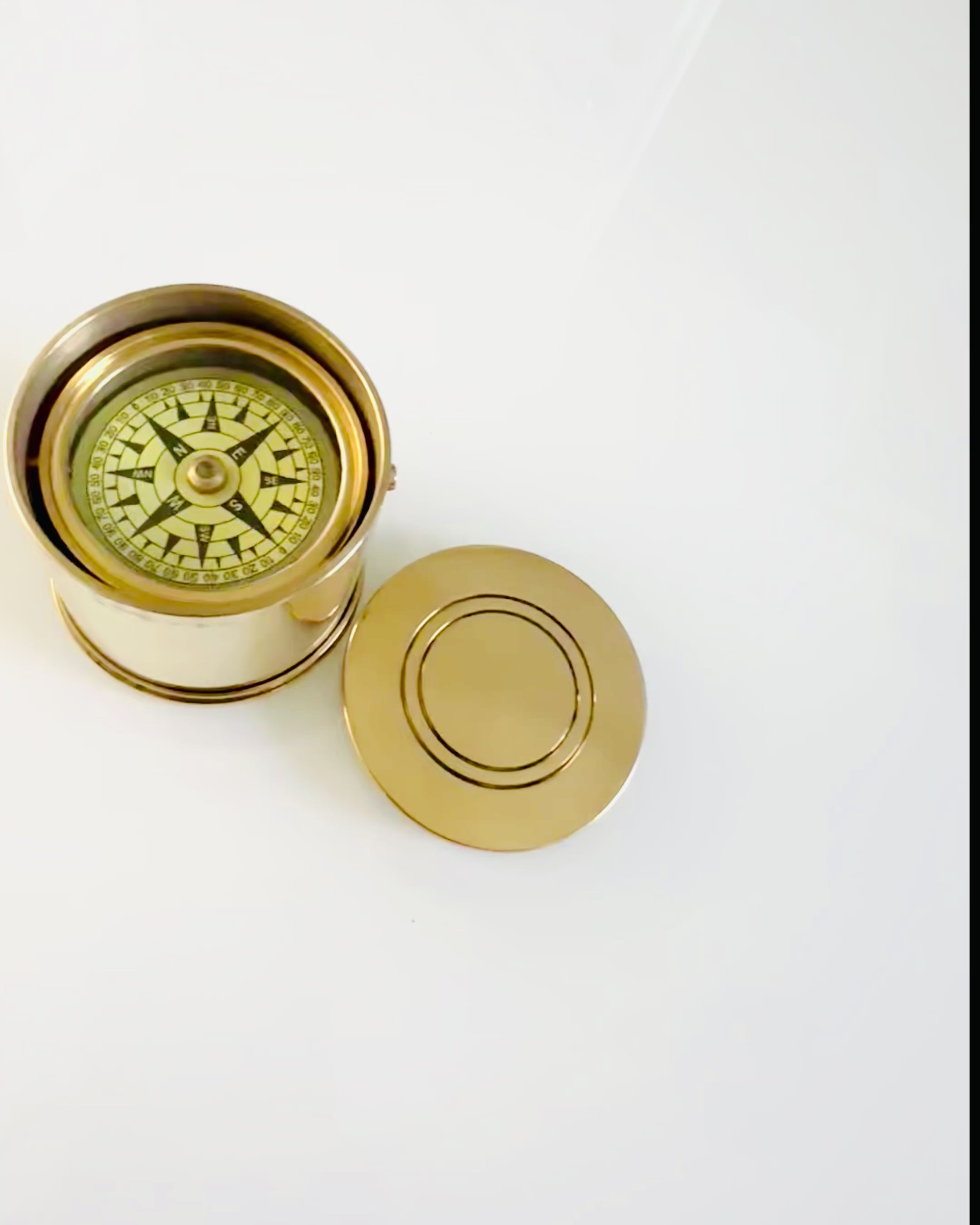 "Bussola del Viaggiatore 'Tamburo Alba' – con possibilità di personalizzazione tramite incisione"