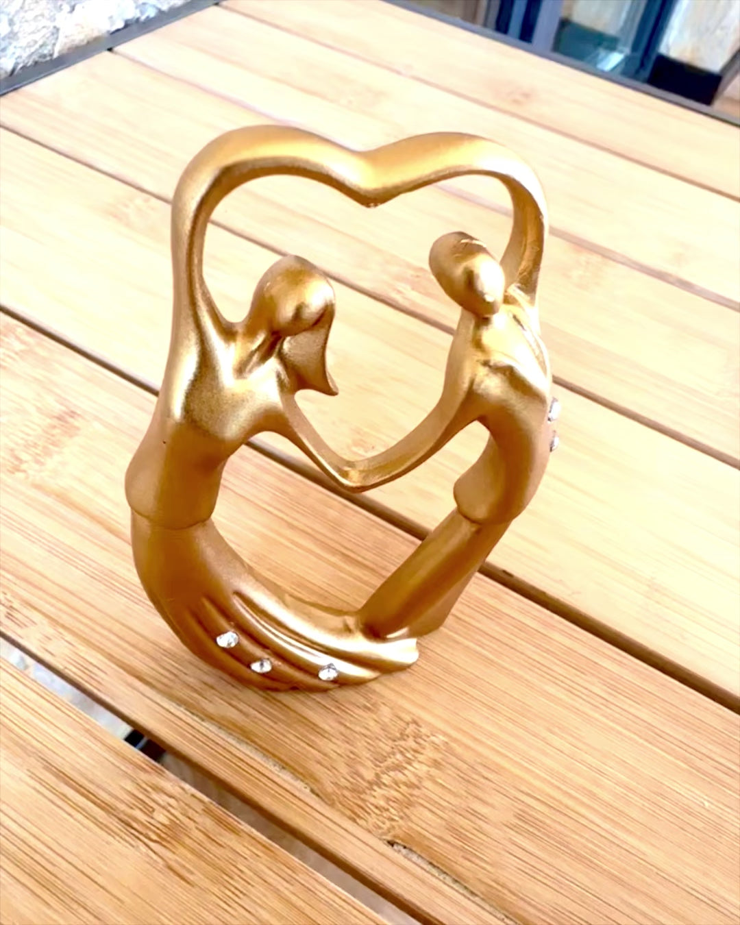 Figura simbolo d'amore - "Eterna Vicinanza" per regalo, personalizzazione con incisione