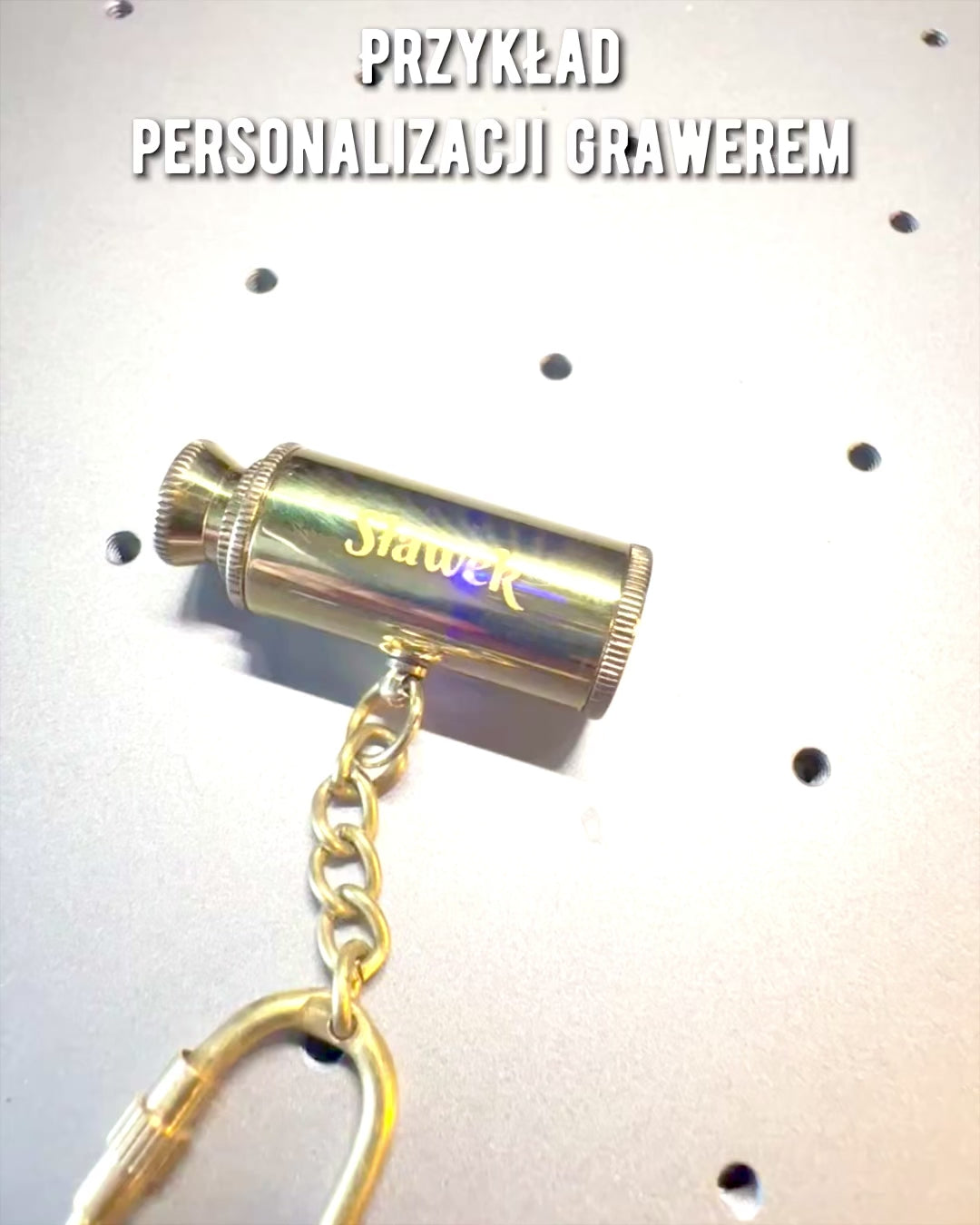 Telescopio Tascabile "Złota Przygoda" - portachiavi con possibilità di personalizzazione