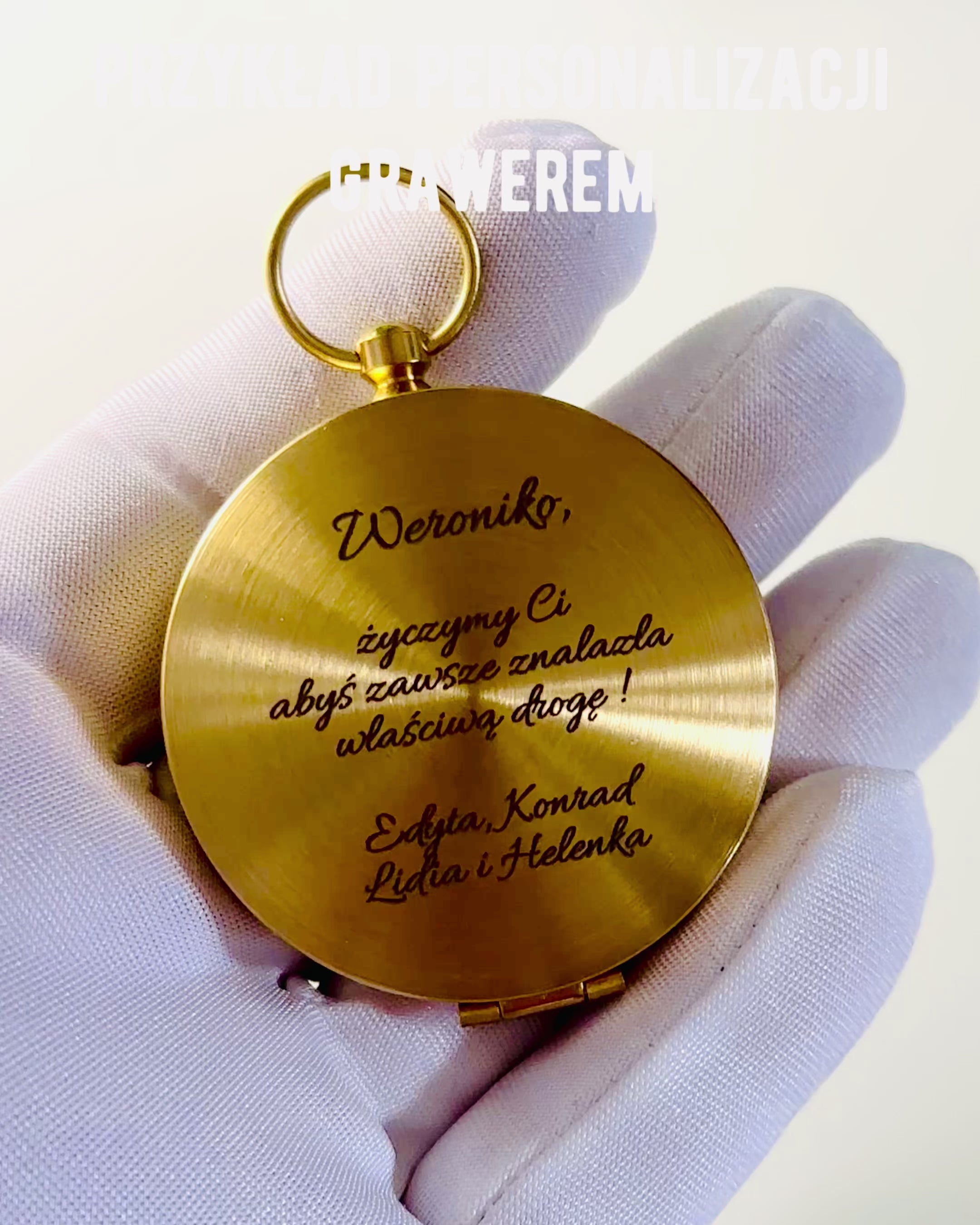 Bussola da Navigazione in Stile Retrò – Strumento Portatile e Preciso per Determinare la Direzione per Viaggiatori ed Esploratori. Incisione, personalizzazione.