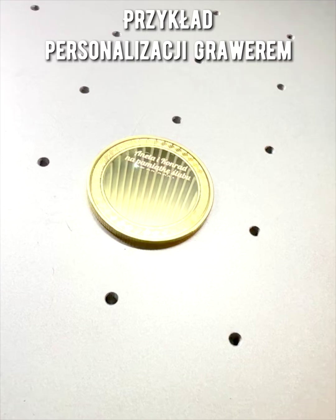 Moneta Sfida Vuota con Possibilità di Personalizzazione con Incisione – Da Collezione, 40mm, quattro modelli