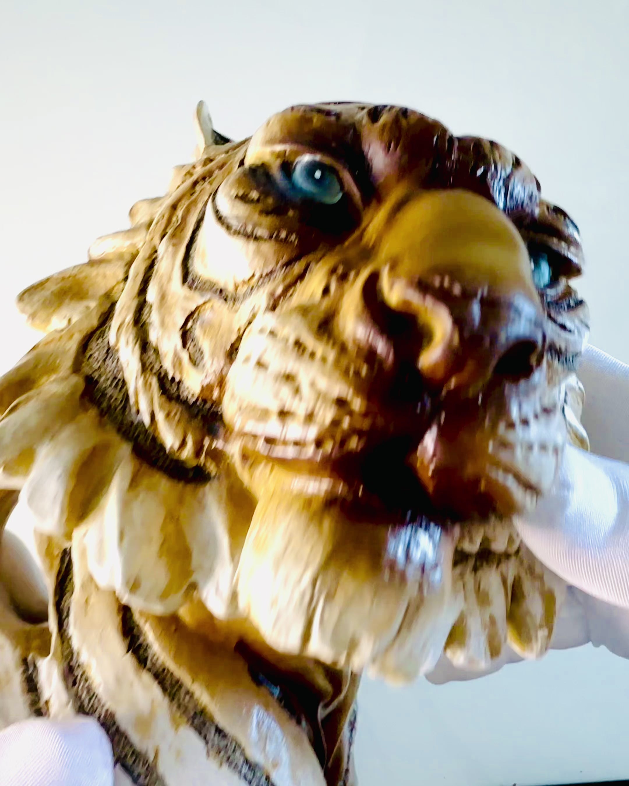 Statuetta "Tigre Re della Giungla" con Opzione di Incisione, figura di 29 cm di altezza, decorazione per regalo