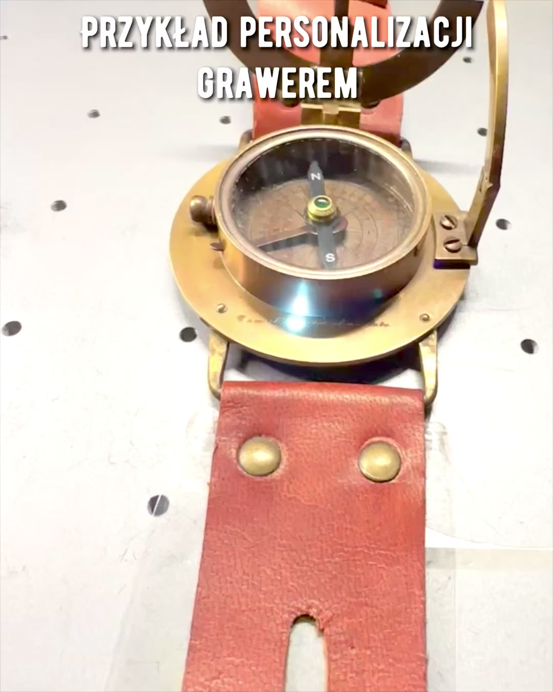 Orologio Solare "Antico Compasso", orologio da polso con bussola, possibilità di personalizzazione con incisione