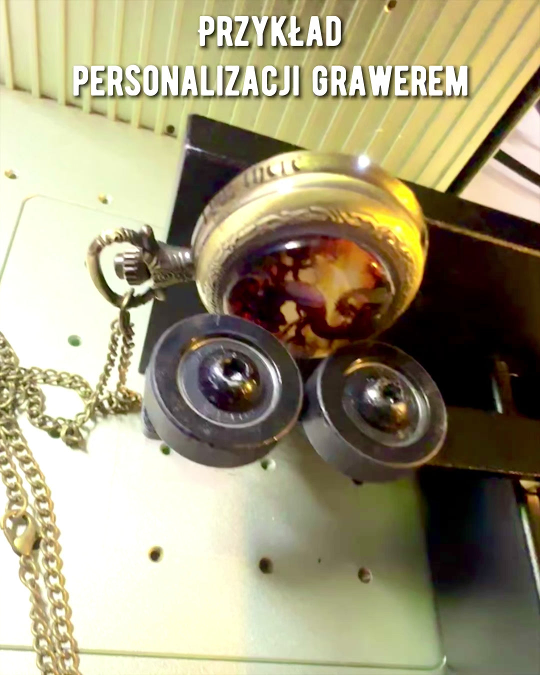 Orologio da tasca "Dragon's Twilight" personalizzazione con incisione