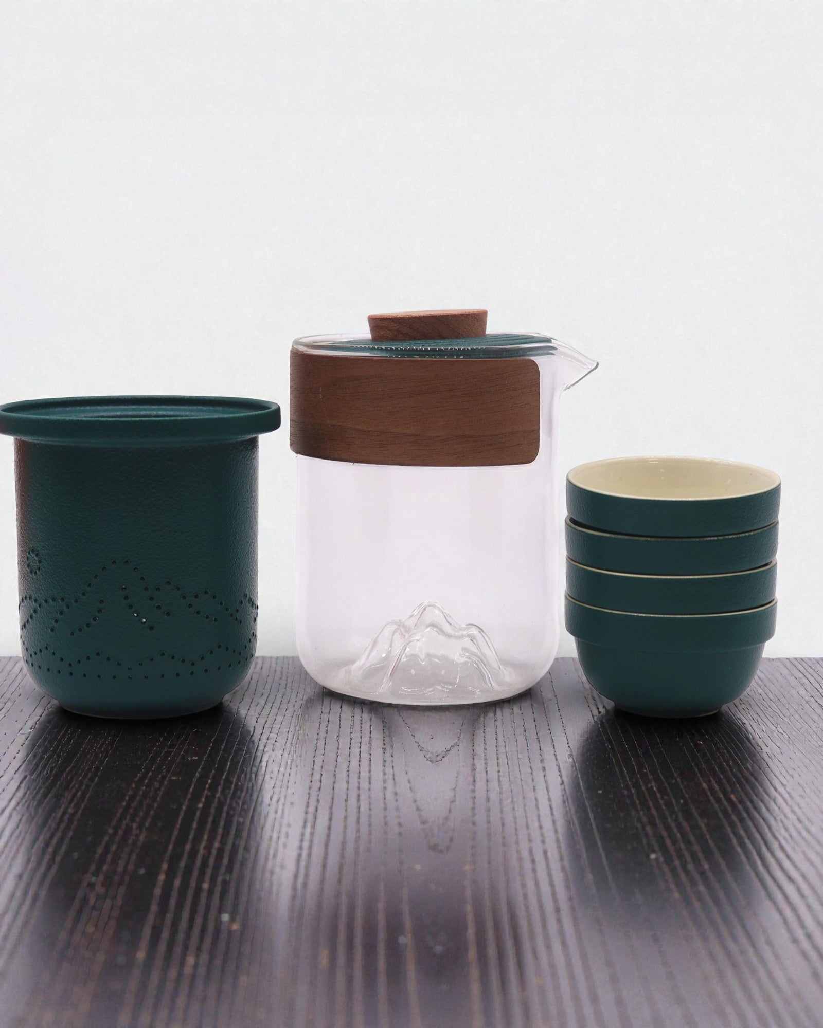 Spedizione in Montagna – Set da tè da viaggio con 4 tazze