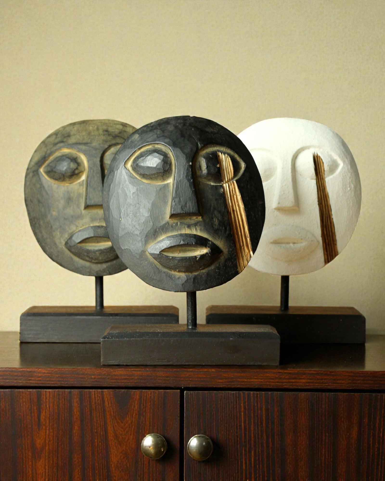 Maschera Timorese Guardiano degli Antenati 27x20 cm – Antica