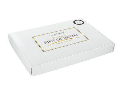 Set di 6 cucchiaini rivestiti in oro 24K Occhietti bianchi CARMANI, personalizzabile con incisione - regalo elegante per ogni occasione, dimensioni 13 cm