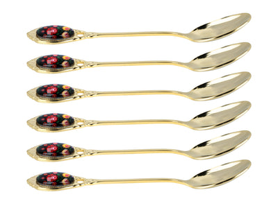 Cucchiaini Kujawskie rivestiti in oro 24K, neri