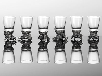 Set di 12 bicchierini da 25ml con caraffa da 250ml, personalizzabile con incisione