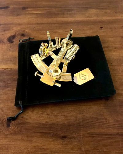 Sestante Artistico color oro - possibilità di personalizzazione con incisione