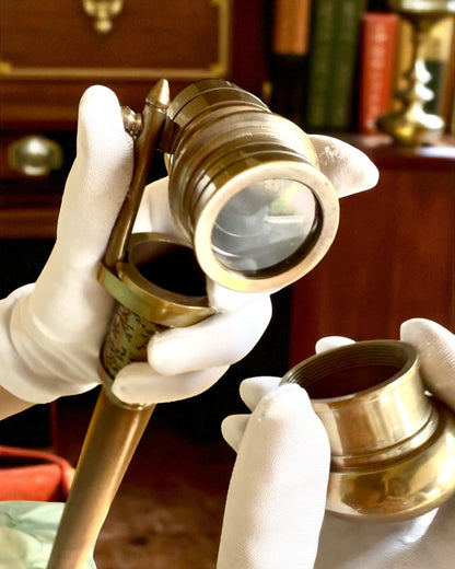 Bastone Navigatore 2.0 con bussola e cannocchiale nascosto, possibilità di personalizzazione con incisione come regalo