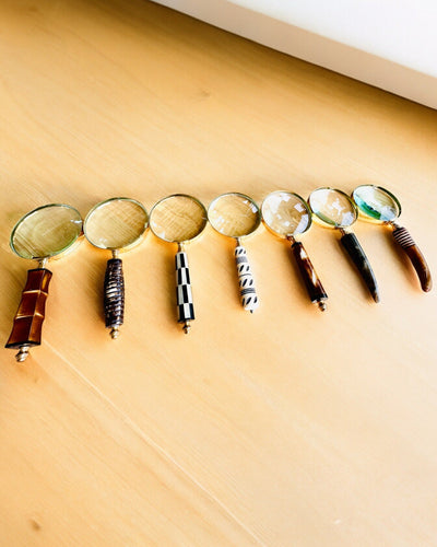 Lente d'ingrandimento retrò grande, possibilità di personalizzazione per regalo con incisione - varianti disponibili