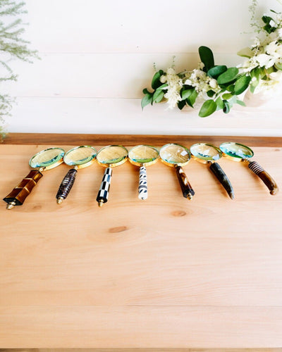 Lente d'ingrandimento retrò grande, possibilità di personalizzazione per regalo con incisione - varianti disponibili