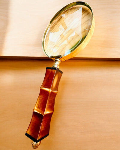 Lente d'ingrandimento retrò grande, possibilità di personalizzazione per regalo con incisione - varianti disponibili