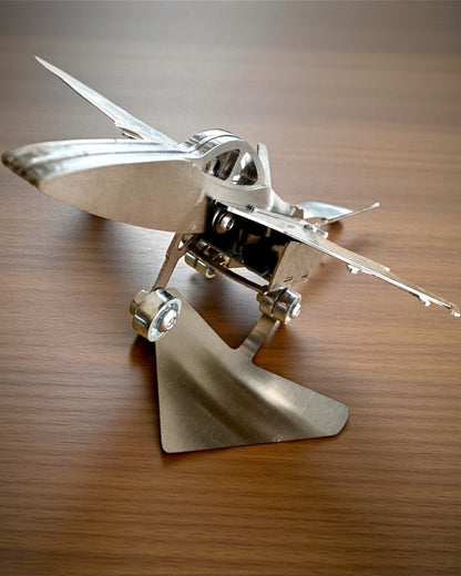 Modello in Metallo del Caccia "SkyRaptor" – acciaio inossidabile, incisione personalizzata per regalo