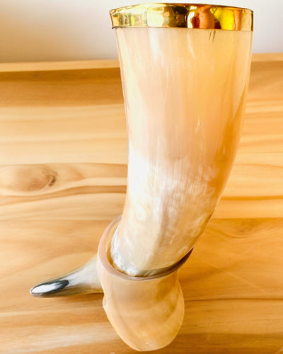 Tazza Corno "Viking Valor" - Incisa a Mano, Qualità Premium - 4 varianti disponibili