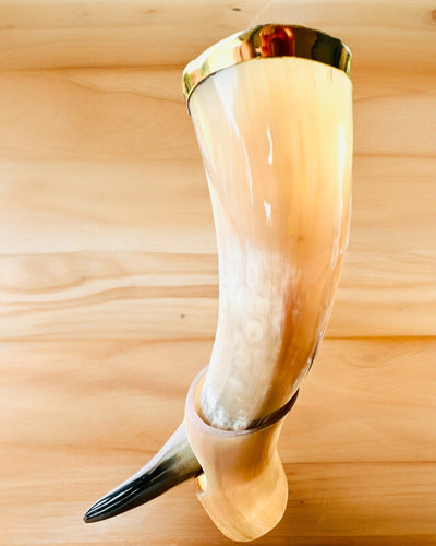 Tazza Corno "Viking Valor" - Incisa a Mano, Qualità Premium - 4 varianti disponibili