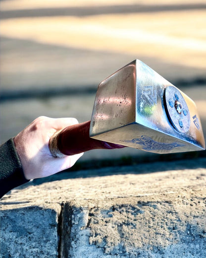 Mjölnir degli Skaldi – 33 cm, Martello Vichingo Forgiato a Mano con Opzione di Incisione
