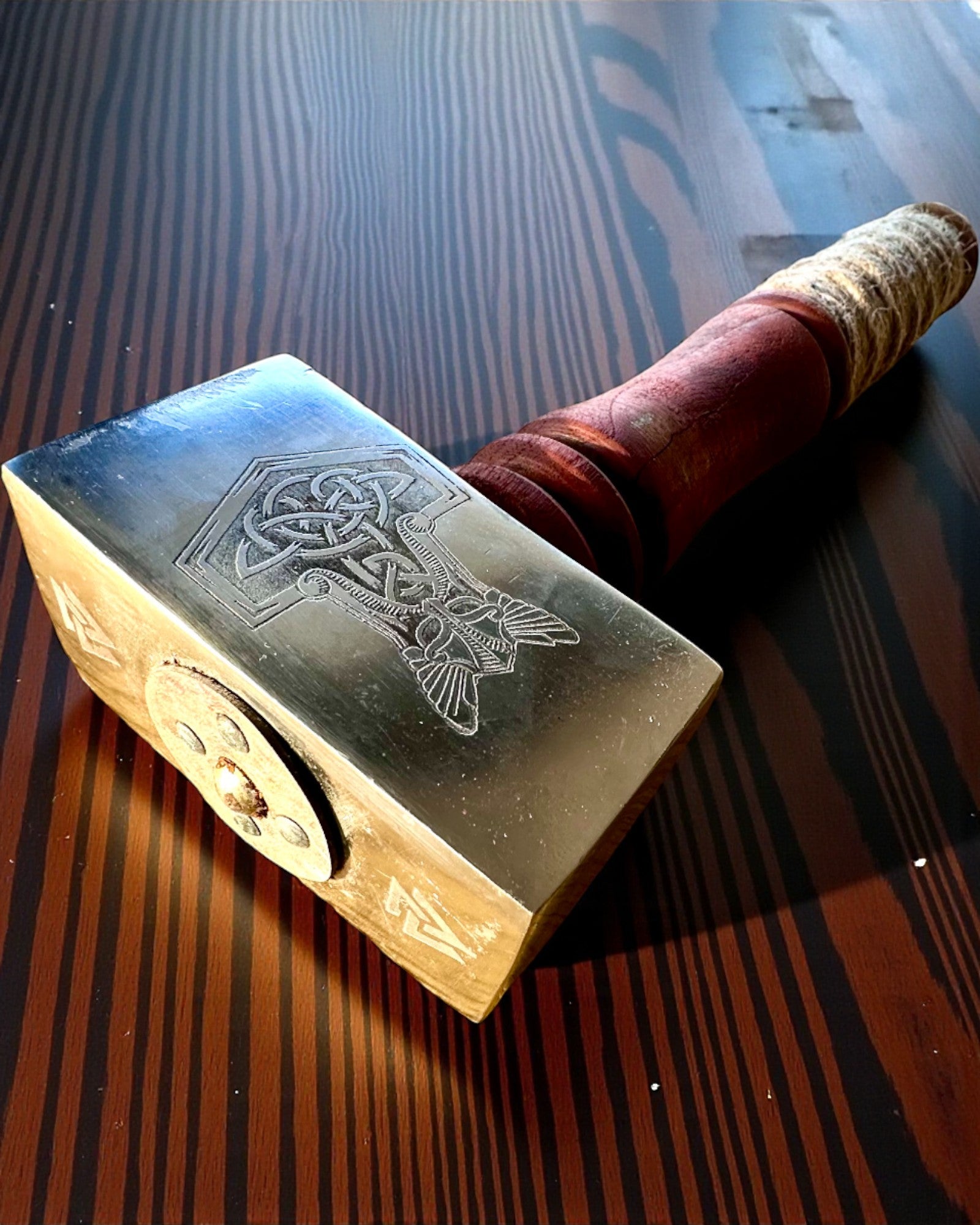 Mjölnir degli Skaldi – 33 cm, Martello Vichingo Forgiato a Mano con Opzione di Incisione