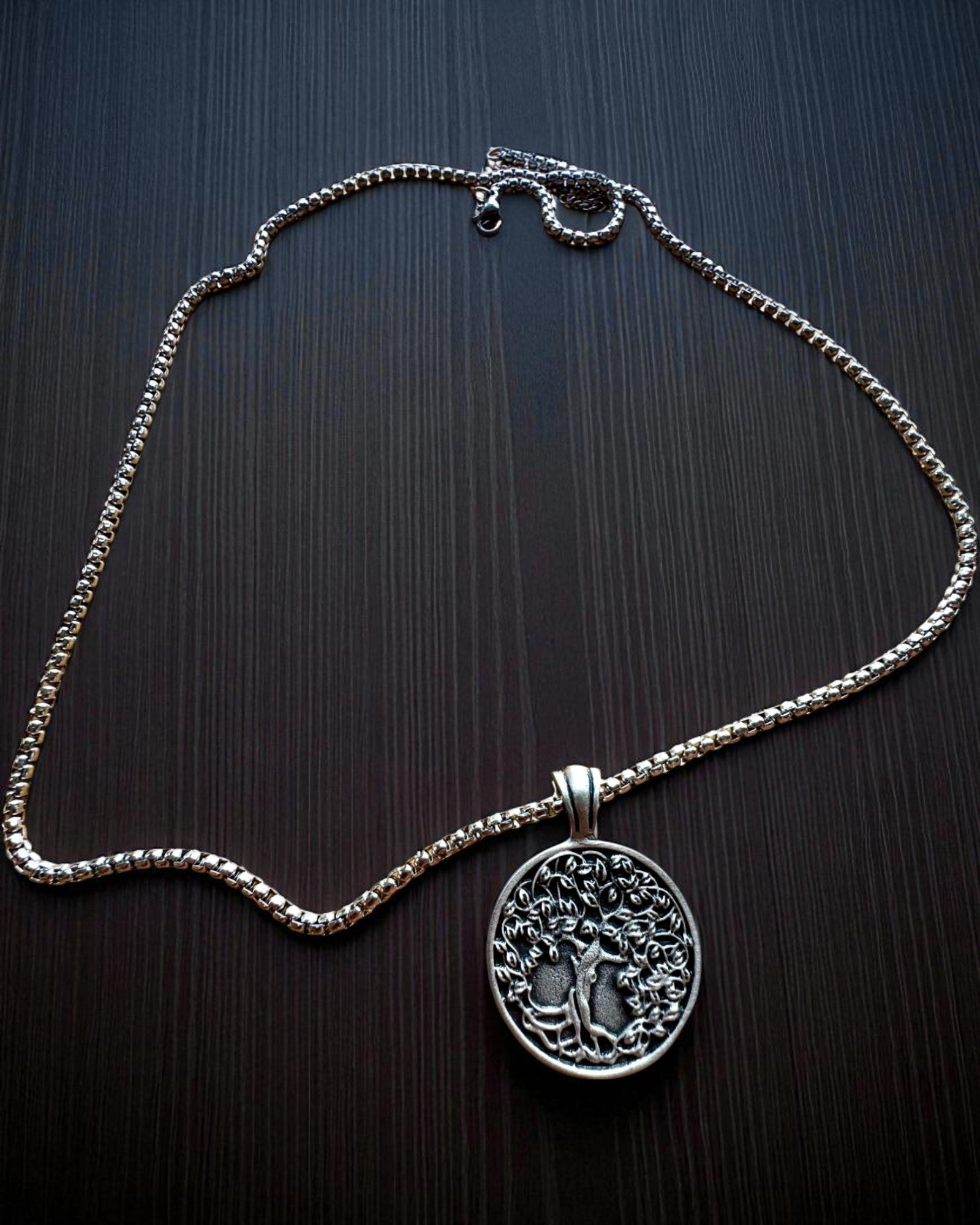 Amuleto Albero della Vita con Possibilità di Incisione - collana "Vitalità della Natura", personalizzazione