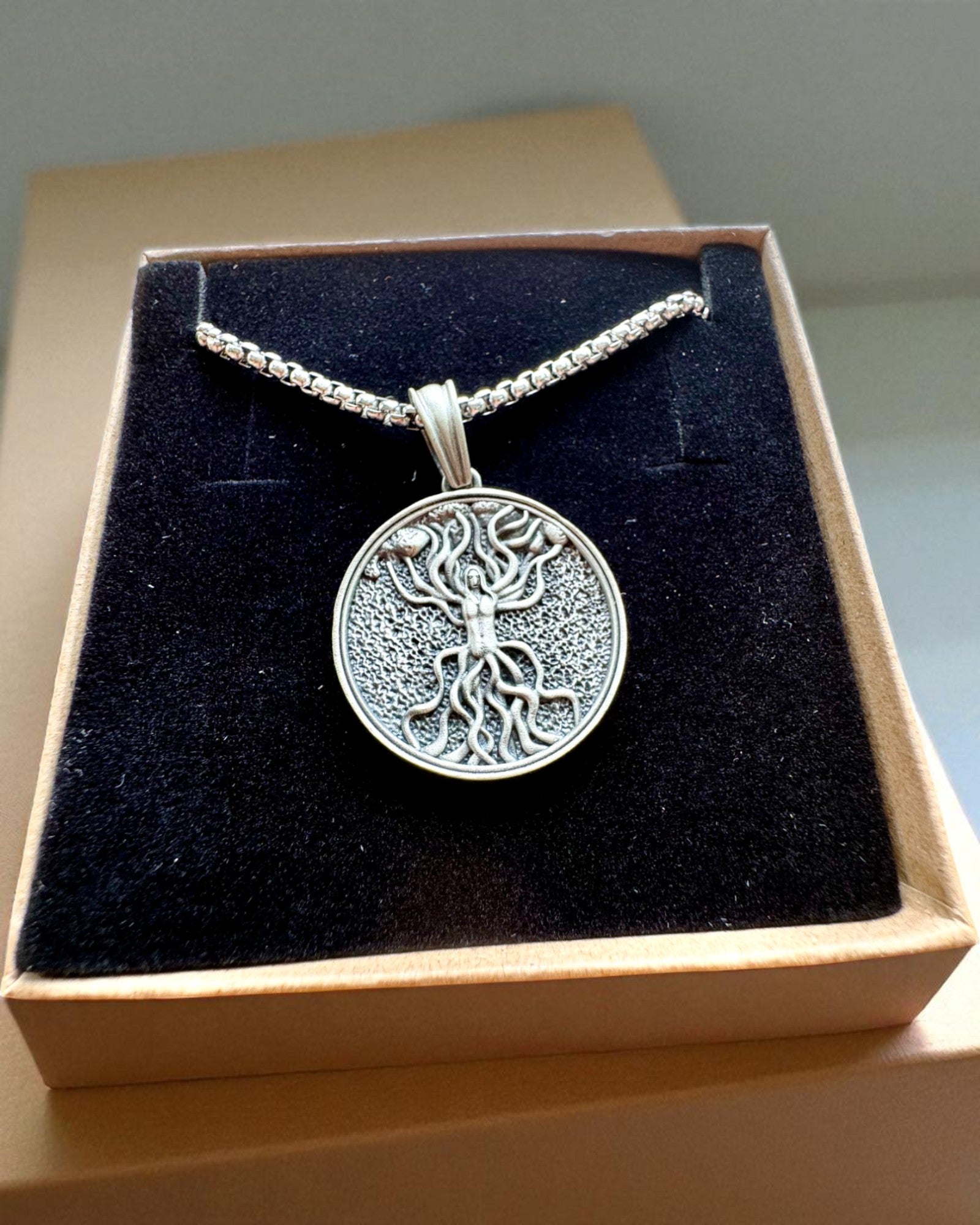 Amuleto Albero della Vita con Possibilità di Incisione - collana "Vitalità della Natura", personalizzazione