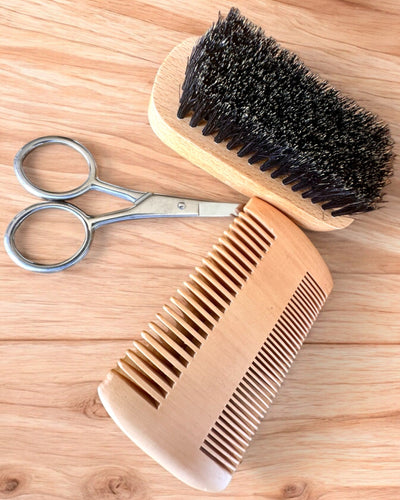 Set per la Cura della Barba "BeardMaster", possibilità di personalizzazione con incisione per regalo