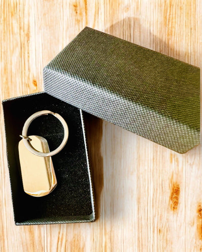 Portachiavi Militare ID "Piastrina" in Acciaio Inossidabile – Incisione Personalizzata