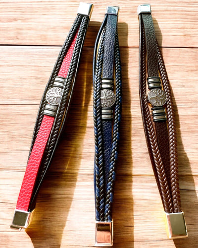 Braccialetto "Albero della Vita" con possibilità di personalizzazione per regalo, 3 varianti di colore