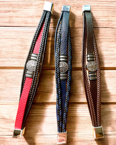 Braccialetto "Albero della Vita" con possibilità di personalizzazione per regalo, 3 varianti di colore