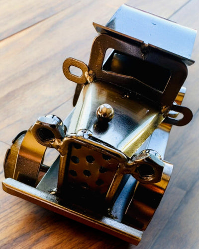 Auto classica retrò, automobile, in ferro - Collezione "Vintage Drive", modello di auto, personalizzazione con incisione per regalo