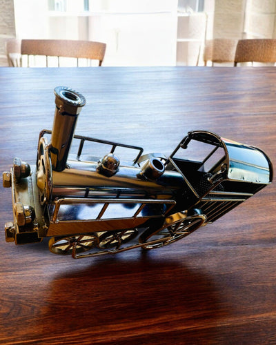 Locomotiva in ferro "Retro Express" – decorazione, modello, realizzata a mano con possibilità di incisione per regalo