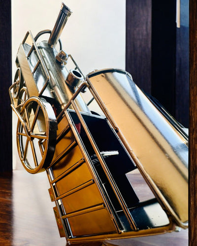 Locomotiva in ferro "Retro Express" – decorazione, modello, realizzata a mano con possibilità di incisione per regalo