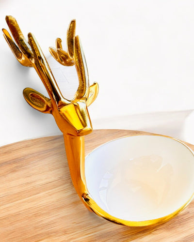 Elegante ciotola Bellezza Cornuta – Artigianato dall’India, personalizzazione con incisione