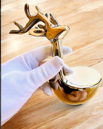 Elegante ciotola Bellezza Cornuta – Artigianato dall’India, personalizzazione con incisione