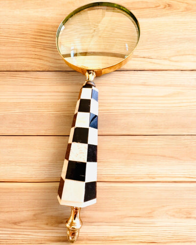 Lente d'ingrandimento retrò grande, possibilità di personalizzazione per regalo con incisione - varianti disponibili