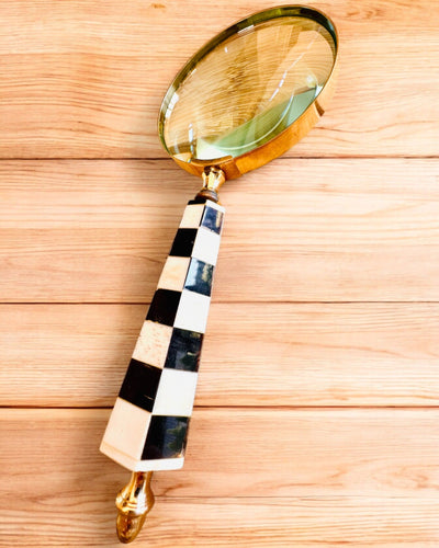 Lente d'ingrandimento retrò grande, possibilità di personalizzazione per regalo con incisione - varianti disponibili