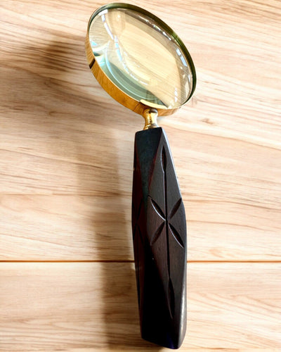 Lente d'ingrandimento retrò grande, possibilità di personalizzazione per regalo con incisione - varianti disponibili