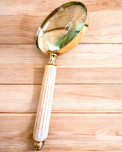 Lente d'ingrandimento retrò grande, possibilità di personalizzazione per regalo con incisione - varianti disponibili