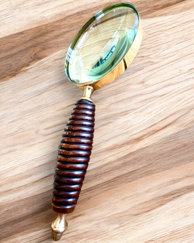 Lente d'ingrandimento retrò grande, possibilità di personalizzazione per regalo con incisione - varianti disponibili