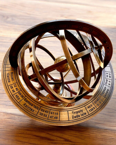Astrolabium Artis 2 - 30 cm di altezza, Fatto a Mano con Opzione di Incisione, decorazione per ufficio, premium