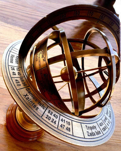 Astrolabium Artis 2 - 30 cm di altezza, Fatto a Mano con Opzione di Incisione, decorazione per ufficio, premium