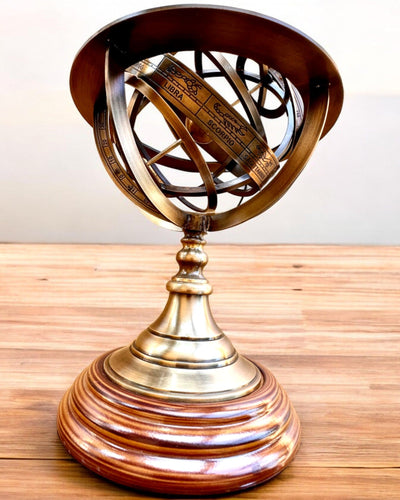 Astrolabium Artis 2 - 30 cm di altezza, Fatto a Mano con Opzione di Incisione, decorazione per ufficio, premium