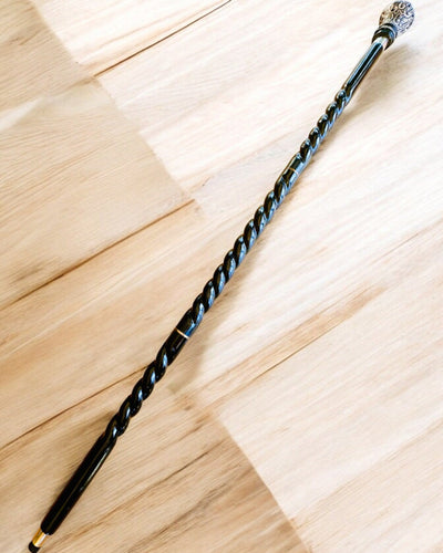 Bastone da passeggio "Bastone della Maestà" in legno, realizzato a mano, possibilità di incisione, 2 varianti disponibili