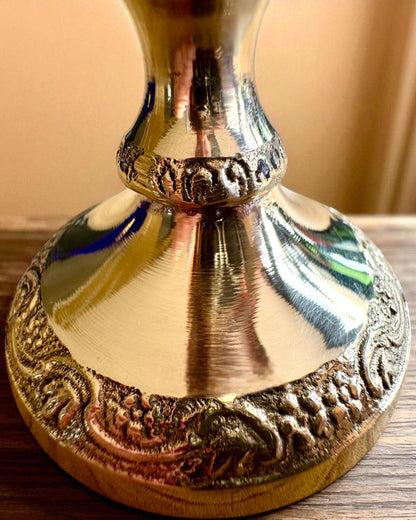 Calice Reale Giardino – calice in ottone realizzato a mano in India, con possibilità di personalizzazione tramite incisione come regalo